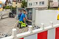 In Würzburg werden in vielen Straßen Glasfaserkabel verlegt. Im Bild Bauarbeiten in der Händelstraße.