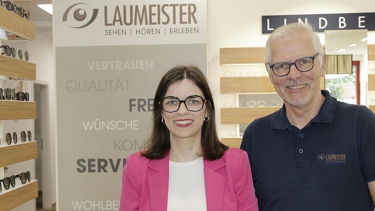 Babette Zimmermann mit Vater Peter Laumeister.