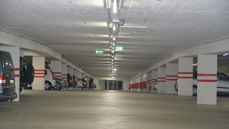 Die Tiefgarage in Karlstadt.