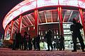 Polizei sichert Stadion.jpeg       -  Während der Fußball-Europameisterschaft werden viele Polizeibeamte zur Sicherung der Stadien eingesetzt