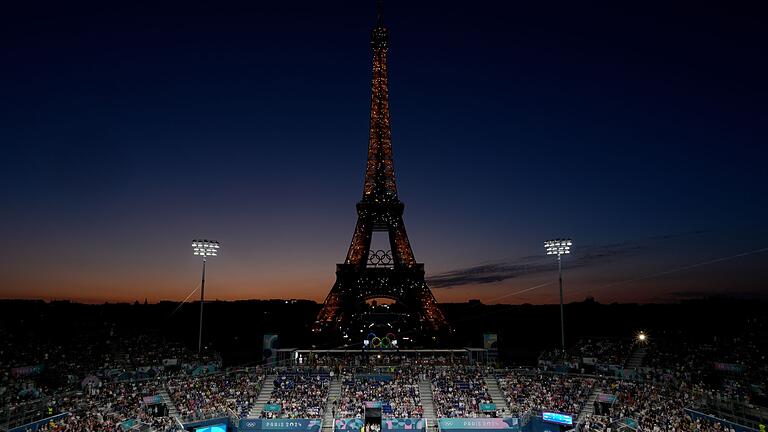 Paris 2024 - Beach-Volleyball       -  Mögliche Störer bei Olympia wurden festgenommen.