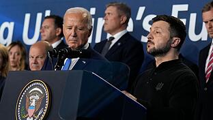 US-Präsident Biden lädt zu Ukraine-Treffen in Deutschland       -  Biden macht klar, dass er hinter der Ukraine steht. (Archivbild)