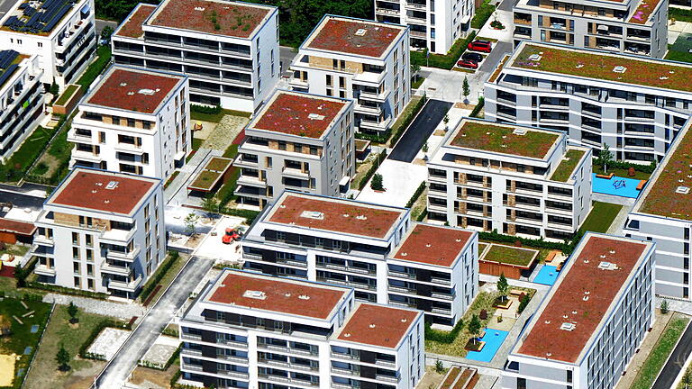 Luftild Zeuna.jpeg       -  Krise am Immobilienmarkt: Der Preis für Wohnungen und Häuser ist 2023 um 7,2 Prozent gefallen.