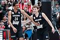Können die FIT/One Würzburg Baskets (im Bild: Aubrey Dawkins und Calvin Wishart) einen Heimsieg gegen die EWE Baskets Oldenburg bejubeln?