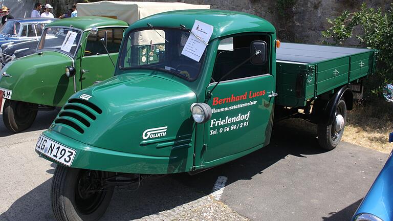 Ein besonders auffälliges Mitglied aus der Borgward-Familie war der dreirädrige Kleinlaster von Goliath.