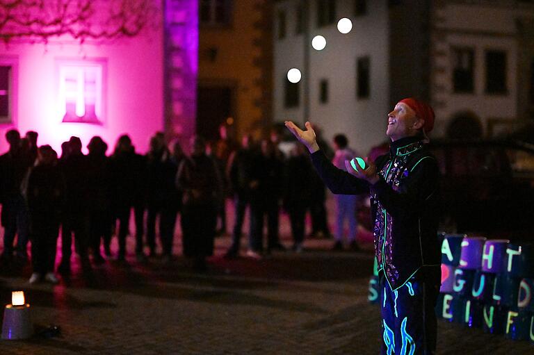 Bunt und vielfältig präsentiert sich die Nacht der Kultur in Schweinfurt bestimmt wieder - so wie hier auf diesem Bild von 2022.