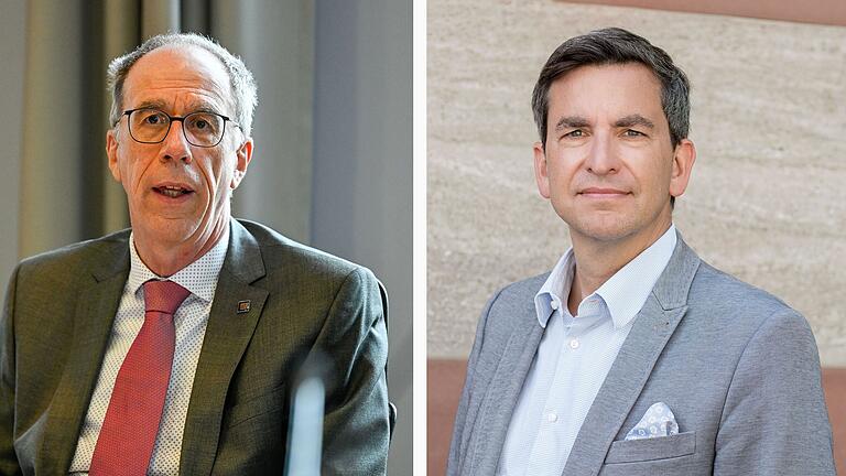 Müssen wegen der heftigen Auseinandersetzung in der kommenden Woche zum Gespräch ins Münchner Wissenschaftsministerium: Uni-Präsident Paul Pauli (links) und Geschichtsprofessor Peter Hoeres.