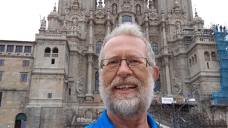 Auszeit am Beginn des Ruhestands: Pilger Bernhard Weisenberger in Santiago de Compostela