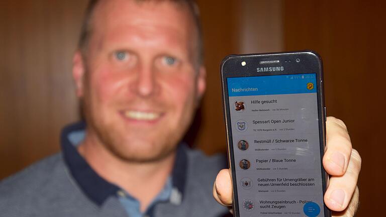 Burgsinn-App: Software-Entwickler Andy Grothe hat die Testversion der Burgsinn-App programmiert. Burgsinn-App: Software-Entwickler Andy Grothe hat die Testversion der Burgsinn-App programmiert.