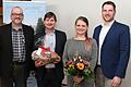 Einen reichhaltigen Erfahrungsschatz, was das Thema Registratur- und Archivwesen betrifft, offerierten ILE-Manager Holger Becker (Zweiter von links) und Archivarin Anastasia Schoch von der Allianz Fränkisches Saaletal den Bürgermeistern im Streutal zur Nachahmung. Streutalallianz-Vorsitzender Martin Link (links) und Allianzmanager Johannes Föhr dankten ihnen mit Präsent und Blumenstrauß.