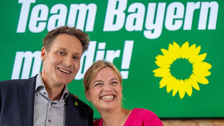 Wollen die Grünen in Bayern im Team bei der Landtagswahl im Herbst 2023 in die Regierung führen: Die Spitzenkandidaten Ludwig Hartmann (links) und Katharina Schulze.&nbsp;