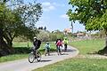 Als Rad-Wander-Region punktet das Schweinfurter Land bereits. Attraktive Radwege – wie hier bei Pfersdorf – gibt es allenthalben. Verstärkt werben will die Region jetzt mit kulturellen Angeboten und mit dem Thema 'Genuss'.