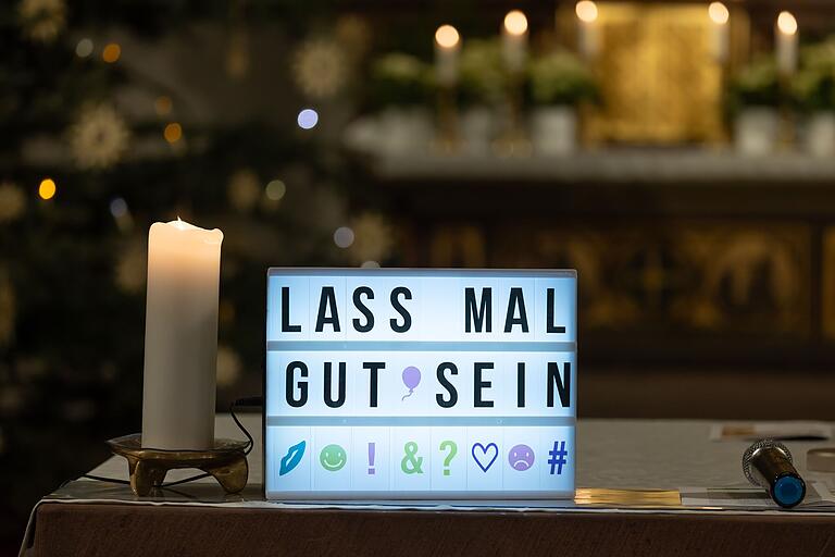 Das Motto und Thema des Abends lautete: 'Lass mal gut sein.'