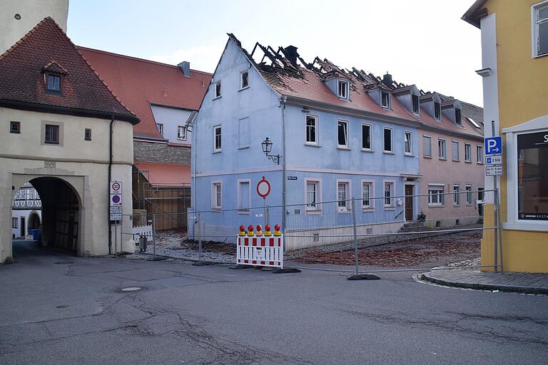 So sah das Anwesen der Familie Krauß aus, als alles gelöscht war.