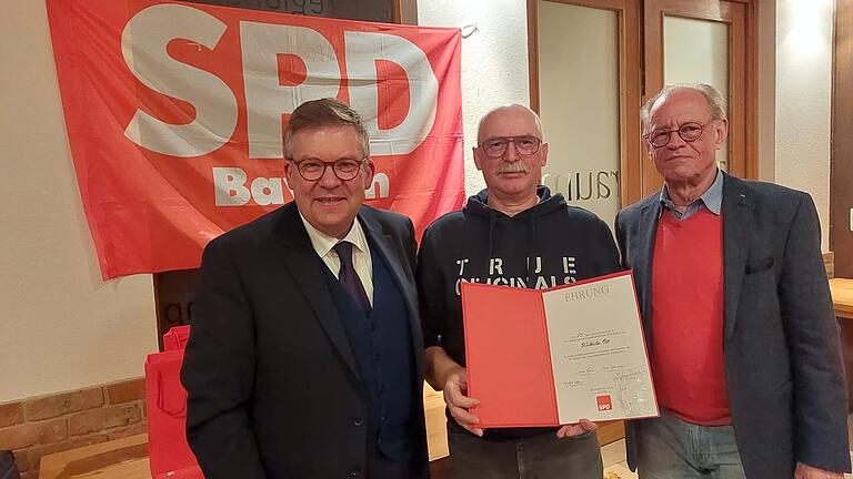 Volkmar Halbleib MdL, Willy Ott und Michael Biermann. Volkmar Halbleib MdL, Willy Ott und Michael Biermann.