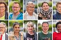 Was sagen Passanten in Schweinfurt zu den leeren Regalen im Supermarkt? Oben v.l.: Andrea Turnheußner, Frank Pfeffermann, Johann Vaessen, Lena Beck, Lasse Kötzel. Unten v.l.: Michael Schmid, Michaela Schödel, Roswitha Riedelsheimer, Sven Wäschenfelder, Viola Hango.