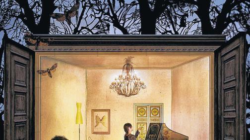 Auf der Suche nach neuen musikalischen Räumen: Michael Wollny und die Cembalistin Tamar Halperin. Unten die Titelbilder seines neuen Soloalbums und einer Platte mit Halperin. Auf der Suche nach neuen musikalischen Räumen: Michael Wollny und die Cembalistin Tamar Halperin. Unten die Titelbilder seines neuen Soloalbums und einer Platte mit Halperin.