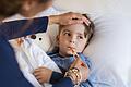 Husten, Atemnot, hohes Fieber: Zahlreiche Kinder in Unterfranken stecken sich aktuell mit dem Grippevirus an.&nbsp;&nbsp;
