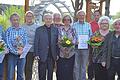 Zahlreiche Ehrungen gab es bei der Jahresversammlung der Kleingärtner Schweinfurter Kreuz. Das Foto zeigt (von links) Claudia Jüttner, Halina  Kusnierz, Jakob Pflüger (20), Zbigniew Chmura (20), Ulrike Bach, Horst Knorr,  Helmut Habermann (40), Vorsitzende Barbara Schmidt, Erich Hartmann, Stefan Volkmann, Rosemarie Härterich (20), Kurt Reinlein (20), den Ehrenvorsitzenden Hermann Korb, Eleonore Franzreb-Öztürk und Gerhard Kreß.