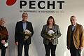 Horst Dömling (2. von links) übergibt den Vorsitz der Pecht-Stiftung an Angelika Zotter (2. von rechts). Die Pecht-Inhaber Heidemarie und Franz Pecht freuen sich, dass sich der Vorsitz ihrer Stiftung auch weiterhin in kompetenter Hand befindet.