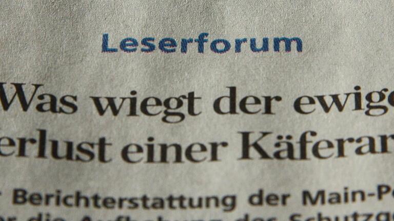 Symbolbild Leserforum       -  Symbolbild für das Leserforum / Leserbrief