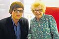 Zwei Generationen treffen sich: Main-Post-Mitarbeiter Felix Hain sprach auf der Frankfurter Buchmesse mit Dr. Ruth Westheimer.