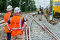 Zwischenbilanz zur Generalsanierung der Riedbahn       -  Einen Monat nach Beginn der Sperrung der Bahnverbindung Frankfurt-Mannheim liegen die Arbeiten nach Angaben der Deutschen Bahn im Zeitplan.