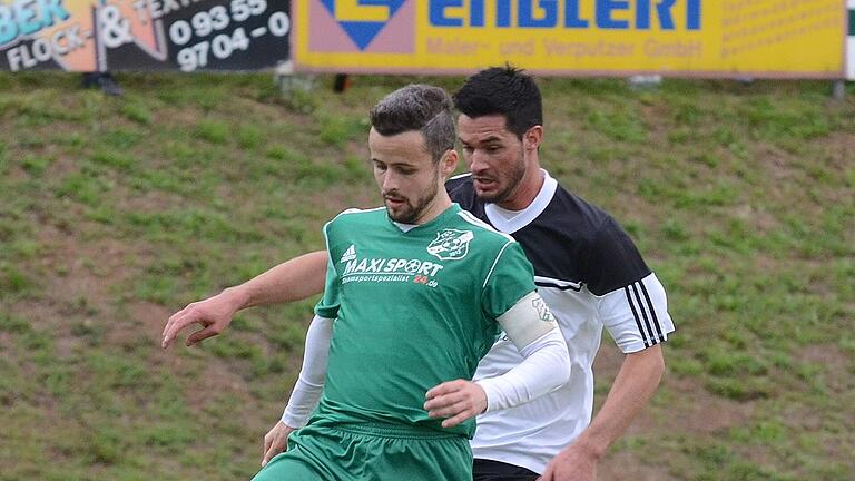 Er tritt in Partenstein seine erste Stelle als Spielertrainer an: Manuel Bischoff (vorne).