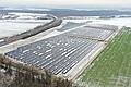 Bei Zeuzleben baut die Firma Greenovative einen Solarpark. Die Aufnahme ist Anfang Dezember entstanden.