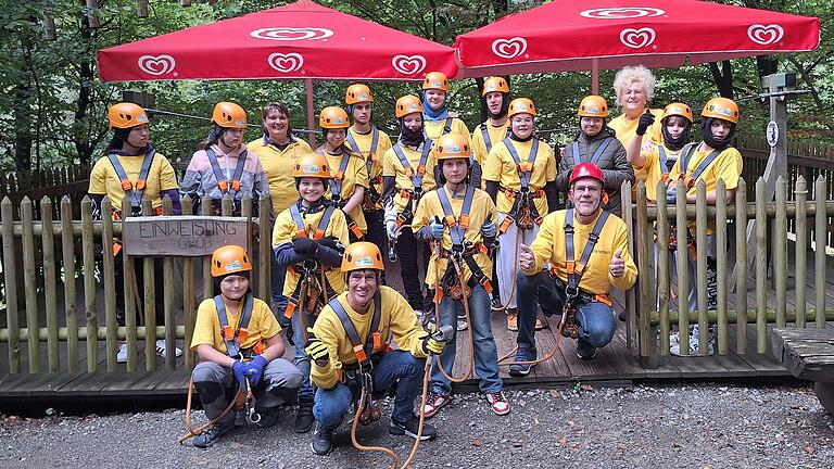 Tolle Herausforderungen meisterten die Schüler der OGS Modoclub aus Karlstadt im Kletterwald Heigenbrücken.