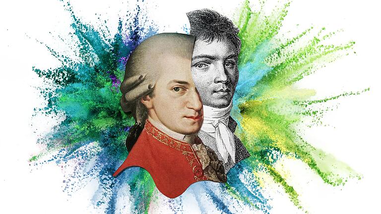 Das Signet des diesjährigen Mozartfestes - Mozart und Beethoven. Stattfinden wird das Festival sehr reduziert - aber immerhin!