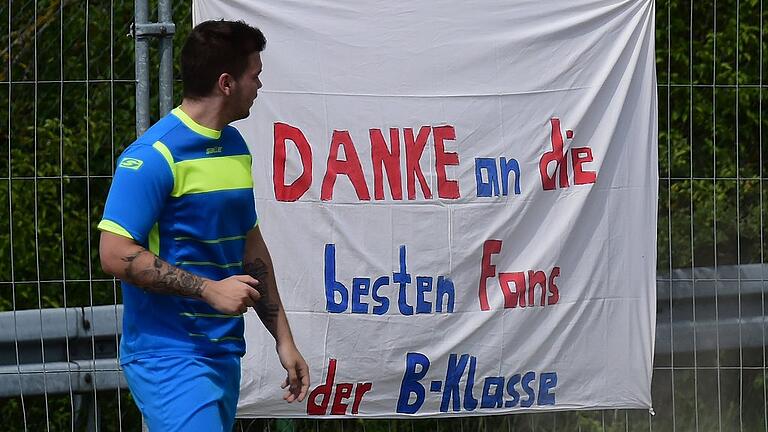 Die SG Kleinbardorf I/Bad Königshofen II (im Bild Tobias Steinruck) bedankt sich bei ihren treuen Fans.