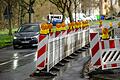 Die Fahrbahn in der Leistenstraße ist seit Juli 2022 eingegrenzt. Der Grund dafür ist vielen unbekannt.&nbsp;&nbsp;