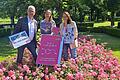 Von links nach rechts: Erster Bürgermeister Günther Werner, Silke Brochloß-Gerner, Stadtmarketing, Tourismus und Kultur und Stefanie Schleicher, Kulturamt Haßfurt.