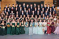 Die Tanzschülerinnen und Tanzschüler am Abschlussball.