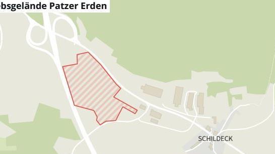 Zwischen der Autobahnauffahrt Bad Brückenau/Wildflecken und dem Gewerbegebiet Schildeck soll das neue Produktionsgelände von Patzer Erden entstehen. - Zwischen der Autobahnauffahrt Bad Brückenau/Wildflecken und dem Gewerbegebiet Schildeck soll das neue Produktionsgelände von Patzer Erden entstehen. Zwischen der Autobahnauffahrt Bad Brückenau/Wildflecken und dem Gewerbegebiet Schildeck soll das neue Produktionsgelände von Patzer Erden entstehen. - Zwischen der Autobahnauffahrt Bad Brückenau/Wildflecken und dem Gewerbegebiet Schildeck soll das neue Produktionsgelände von Patzer Erden entstehen.