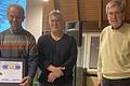 Auf dem Foto (von links): Ehrenmitglied Dieter Kiesel, Vorsitzender Oliver Schroeder und Werner Mitnacht.