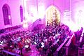 Die Geröder Kirche war beim jährlichen Weihnachtskonzert in stimmungsvolle Farben getaucht. Foto: Johanna Kohl       -  Die Geröder Kirche war beim jährlichen Weihnachtskonzert in stimmungsvolle Farben getaucht. Foto: Johanna Kohl