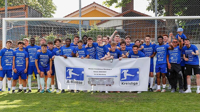Der FV 04 Würzburg II ist Meister der Fußball-Kreisklasse Würzburg 4.