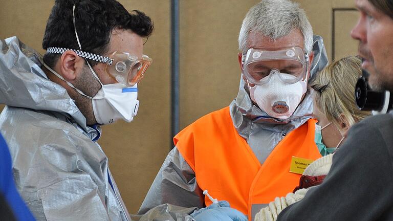 In der Grundschule in Bad Neustadt war eine Test- und Impfstation eingerichtet In der Grundschule in Bad Neustadt war eine Test- und Impfstation eingerichtet