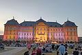 Die Bläserphilharmonie Werneck musiziert am Samstag, 22. Juli, vor der prächtigen Kulisse des Wernecker Schlosses.