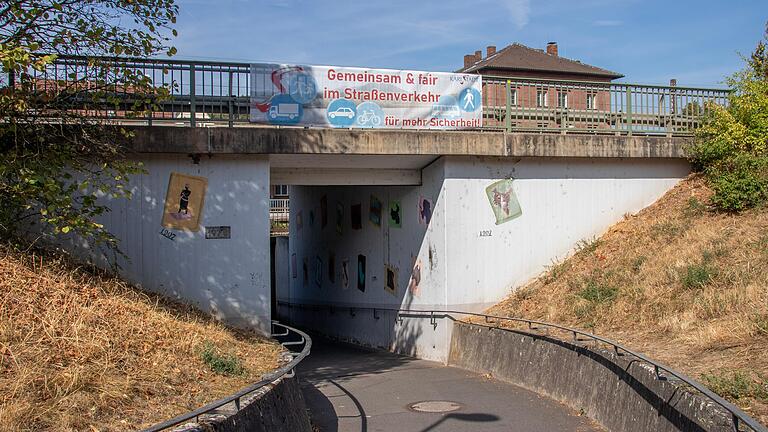 Die Unterführung am Bahnhof Karlstadt Die Unterführung am Bahnhof Karlstadt