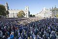 imago 86127289
October 20 2018 London London UK London UK Thousands of protesters gather in Parliament Sq       -  Etwa 670 000 Menschen haben nach Veranstalterangaben in London gegen den Brexit demonstriert.