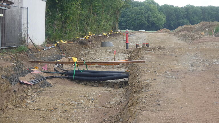 Der Neubau der Straße im Gewerbegebiet Wonfurt einschließlich Kanalisation, Wasserleitung und den Bau einer Löschwasserzisterne ist mit insgesamt 1 160 000 Euro der größte Ausgabeposten im Haushaltsplan 2020.