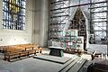 Blick in den neuen, wesentlich kleineren Kirchenraum.
