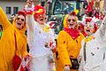 Beim Faschingsumzug am Rosenmontag in Wargolshausen war viel los.