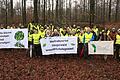 Mitglieder des Vereins Nationalpark Steigerwald haben im Staatswald bei Fabrikschleichach eine Fläche von einem Hektar abgegrenzt und die darin liegenden Stümpfe jüngst gefällter Bäume gezählt.