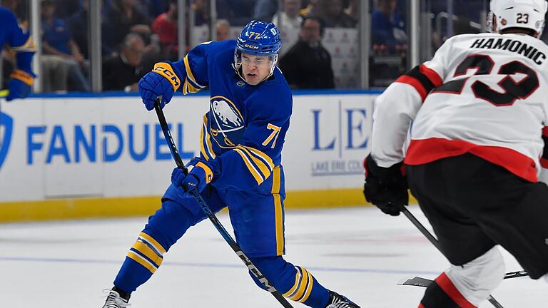 Buffalo Sabres - Ottawa Senators       -  Überzeugte mit zwei Toren und einer Vorlage: Nationalspieler JJ Peterka von den Buffalo Sabres