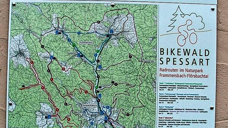 Bikewald Spessart       -  Beliebt bei Bikern: Radtouren durch den Wald.