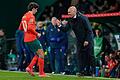 Portugal - Dänemark       -  Roberto Martínez (rechts) steht in Portugal in der Kritik